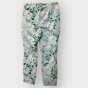 White House Black Market Green Flamingo Pants NWT 4 Skinny Crop Wild Side Amazon